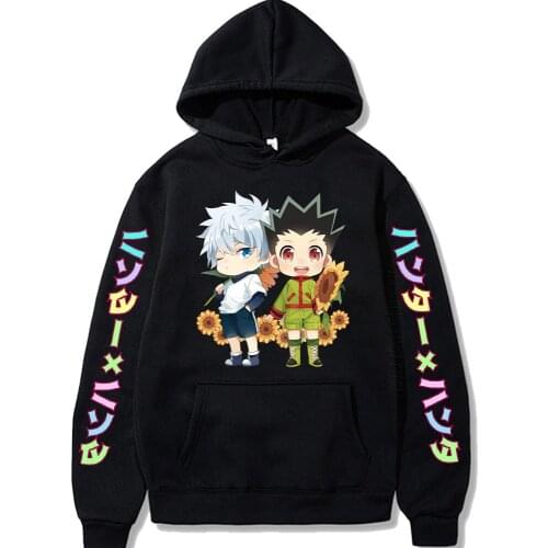 Mens Daily Casual Long Sleeve Crew Neckd Hunter X Hunter Fashion Designer Streetwear Harajuku Men Hoodie Autumn