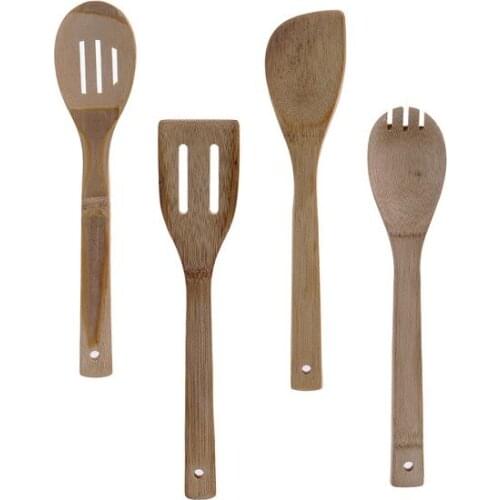 Set of Kitchen Utensils (4 Pieces) Bamboo