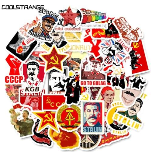 10/30/50Pcs Soviet Union Stalin USSR CCCP Stickers For Motorcycle Laptop Skateboard Mobile Phone Guitar DIY Manual Album Helmet