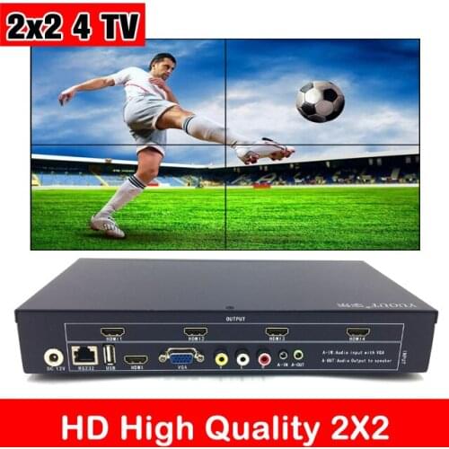 HDMI Video Wall Controller 2x2 TV LCD Monitor Wall Controller Multi Input HDMI Ouput Screen segmentation & reassembly