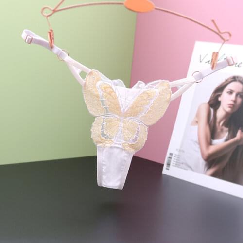 New Sexy Erotic Lingerie Ladies Panties T-Back Butterfly G-String Thongs Womens Charming Underwear