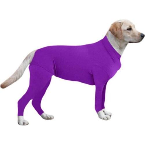 Dog Clothes Pet Long Sleeves Bodysuit Jumpsuit For Dogs Operative Protection E Collar For Recovery Labrador Golden Retriever New