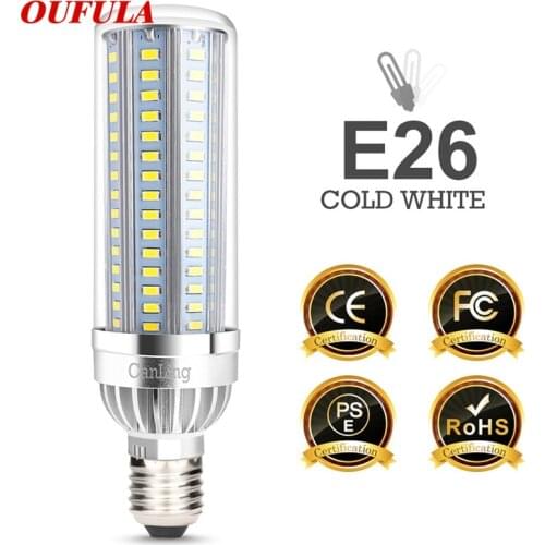 OULALA LED Corn Lamp E26 E27 35W Aluminum Fan Radiator Luminescence Suitable For Shopping Mall Supermarket Factory Workshop