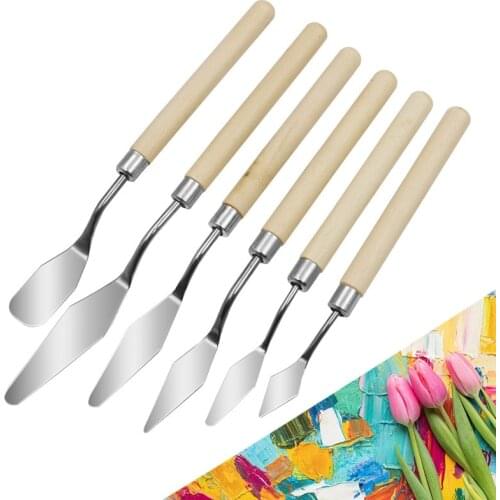 Palette Oil Mix Painter Paint Tool Scrape Scraper Knife Texture Artist Art Draw Spatula Drawer watercolor Student Pigment