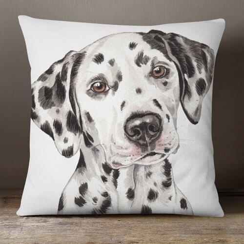 Dogs Posters Cushion Covers Jack Russell Poodle Boston Terrier Dachshund Greyhound Dog Print Pillow Case