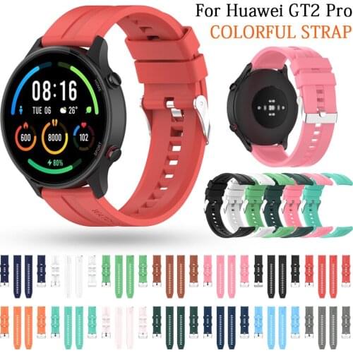Sport Silicone 22mm watch band strap For Samsung Gear S3 Frontier Smartwatch Replacement wristband For Huawei watch GT 42mm 46mm