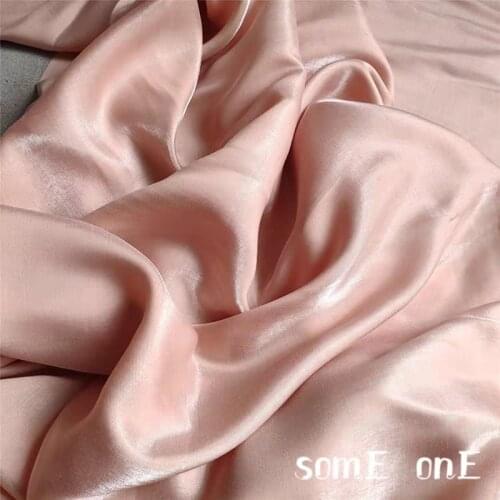 Mercerized Cotton Silk Satin Fabric Pink DIY Background Decor Kungfu Suit HANFU Cheongsam Shirt Skirt Dress Designer Fabric