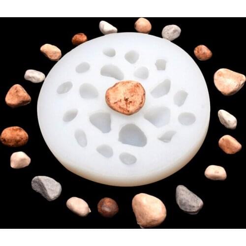 20 Even Small Stone Goose Soft Stone Chocolate Silicone Mold Diy Baking Cake Decoration Mold for Wholesale Drop Shipping