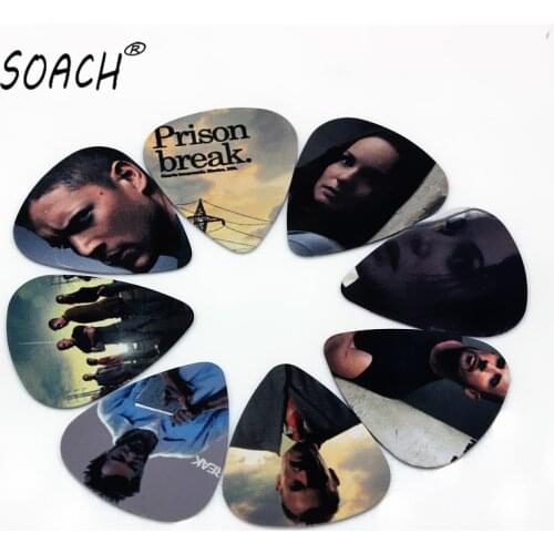 SOACH 10pcs 0.71mm Guitar Accessories high quality two side earrings pick DIY design pick guitar picks for ukulele base