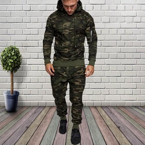 VANDER ESCH Mens Camouflage Hoodies