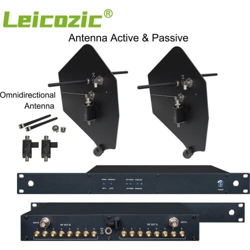 Leicozic UA898 Omnidirectional Antenna 8 Channel Signal Enhance Booster Split Distribution System Distributor For Wireless Mic