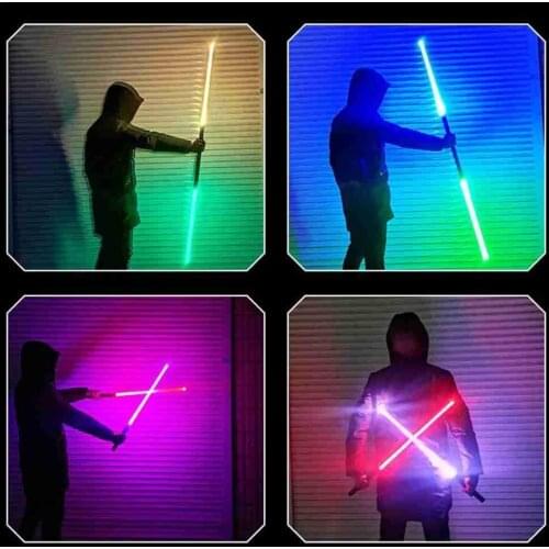 1pc Metal Sword Charging Two-in-one Switchable Luminous Sword Sound COSPLAY Stage Props