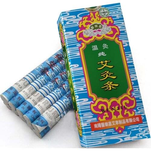 10Pcs 1.8*20CM Smokeless Moxa Sticks Moxibustion Moxa Roll Professional Massage Tool Easy To Use High quality and inexpensive