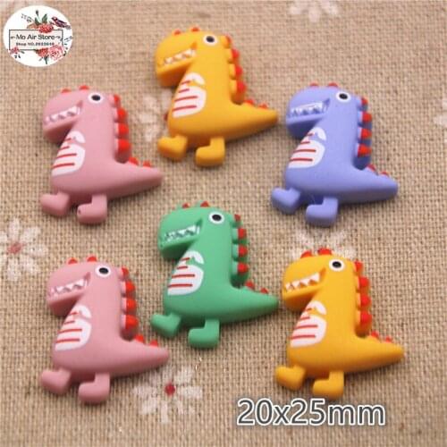 10pcs resin kawaii dinosaur mix color flatback cabochon for Hair Bow Center, scrapbook,DIY accessories