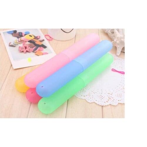1000pcs Portable Cartoon pattern Mini Plastic ToothBrush Box Case Traveling Holder Hygiene Teeth Health Color random