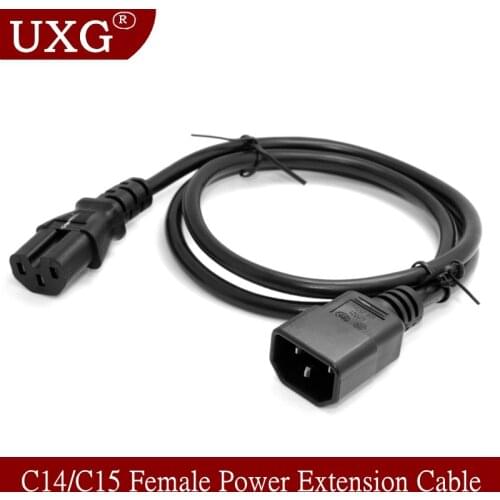 250v 10a IEC320 C13 C14 C15 AC PDU UPS wired Outlet Inline Power Cable Assemble Install Electrical Panel Receptacle AC Socket