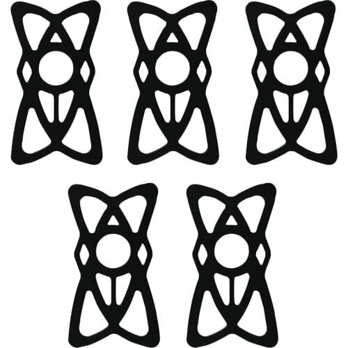 5pcs/set Handle Mount Universal Non Slip Soft Silicone Stand Bike Phone Holder Elastic Strap GPS Support Riding Motorcycle