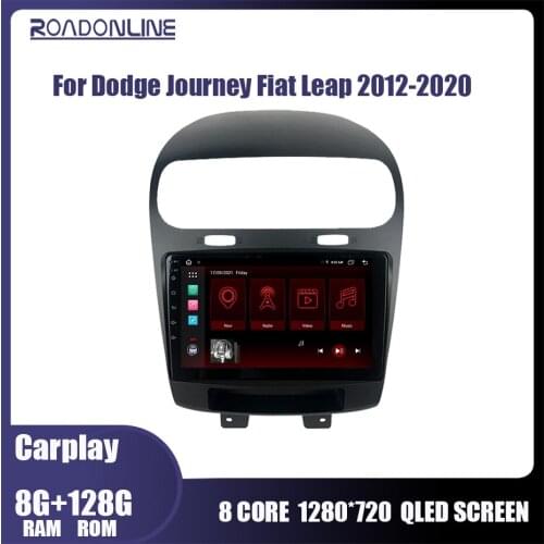 Smart Car Radios with Navigation GPS Navigator Multimedia Player Android 10 for Dodge Journey Fiat Leap 2012-2020