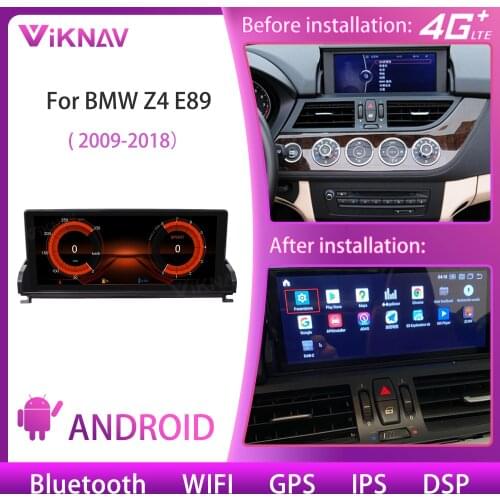 Android System Car Radio For BMW Z4 E89 2009-2018 Multimedia Player Auto Touch Screen GPS Navigation with CarPlay 2din Head Unit
