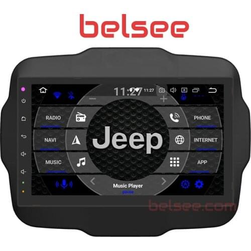 Belsee Octa Core 10.1" Android 9.0 Head Unit Auto Radio Car Stereo Multimedia Navigation System for Jeep Renegade 2015 2016 2017