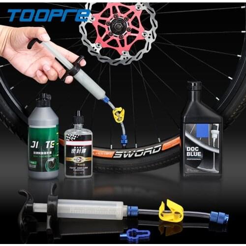 TOOPRE Bike Tubeless Sealant Injector kit Tubeless 4 in 1 Valve Tool Valve For MTB Road Bike Tubeless Tire UST Tyre No Tubes