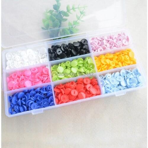 Free Shipping Colors Assorted T5 KAM Plastic Snap For Baby Pacifier Holder or Bib Size 20 KAM Snap Buttons 10 boxes/lot