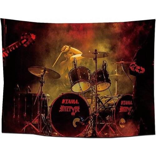 Large Musical Notes Hip Hop Rock Tapestry Wall Art Rock Reggae Flag Banners Hanging Paintings Wall Carpet Wallpaper Home Decor A