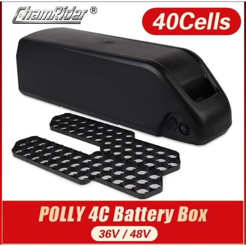 Battery box Battery Case Polly 4C Down Tube Downtube E-bike Electric bike Battery Housing 10S4P 13S3P Nickle strips 21700 cells