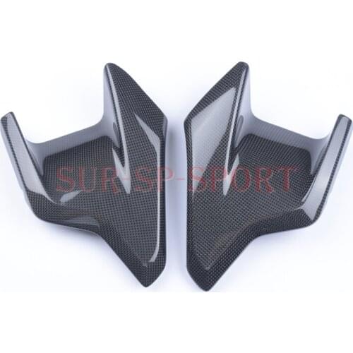 Motorcycle Black Side Fairing Cover Cowl Farings Carbon Fiber 100% For MV Agusta Dragster F3 675 2012 2016