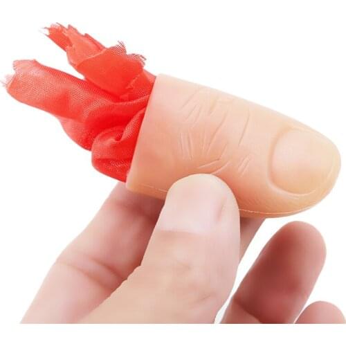 Hot Sale Finger Thumb Tip Scarf Disapper Stage Show Magic Tricks Tools Attractive Tric Party Magic Toy Magic Tricks