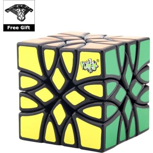 LanLan Mosaic Magic Speed Cube Strange Shape Puzzle Irregular Cubo Magico Professional Neo Cube Antistress Educational Toys Gift