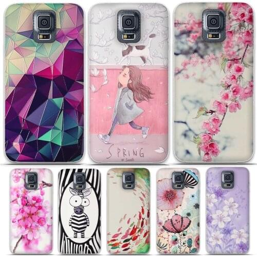 TPU Soft Case For Samsung Galaxy S5 Phone Cases Silicone Case For Samsung Galaxy S5 Cover 3D Relief Paint fundas For Samsung S5