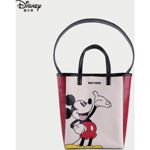 Disneys new high-quality trendy bag ladies messenger bag leisure wild picture-mother bag large-capacity canvas shoulder handbag