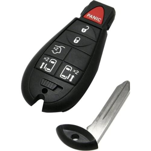 NEW-Car Remotes 6 Button Key Fob Compatible for Chrysler Town Country 2008-2015 Dodge Grand Caravan 2008-2014