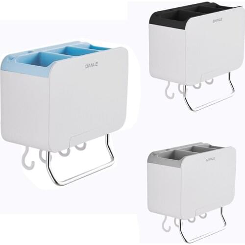 New DANLE Kitchen Organizer Rack,Knife Holder,Wall Mounted Cutlery Drainer Rack with Mobile Phone Holder Towel Bar