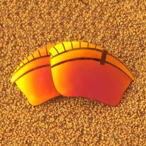 Orange Red Mirrored Polarized Replacement Lenses for Half Jacket XLJ Sunglasses Frame 100% UVA & UVB