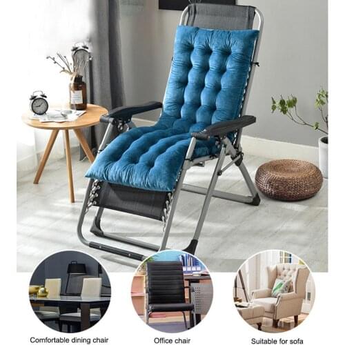 Chair Cushion Lounge Chair Cushion Recliner Cushion Washable Office Long Chair Cushion for Indoor Outdoor