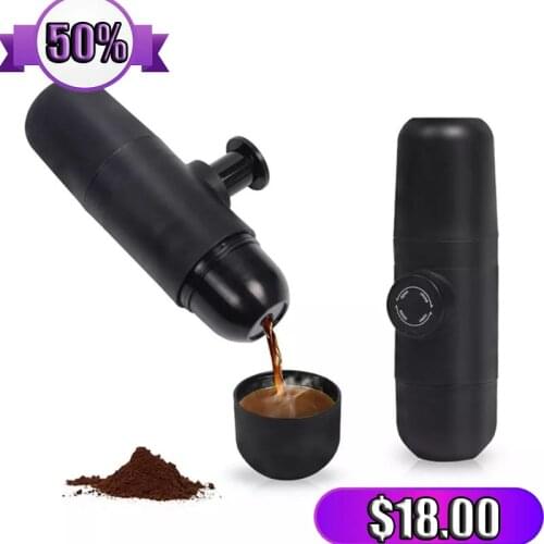 Portable Coffee Maker Mini Espresso Maker Percolator Coffee Pot Manual Handheld For Home Office Coffee Machine for Home Travel