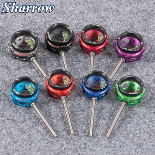 Archery Sighting Scope Compound Bow 2X/4X/6X/8X Lens 0.019Optical Fiber Install Lens 10-32 Thread Bow Sight Archery Hunting