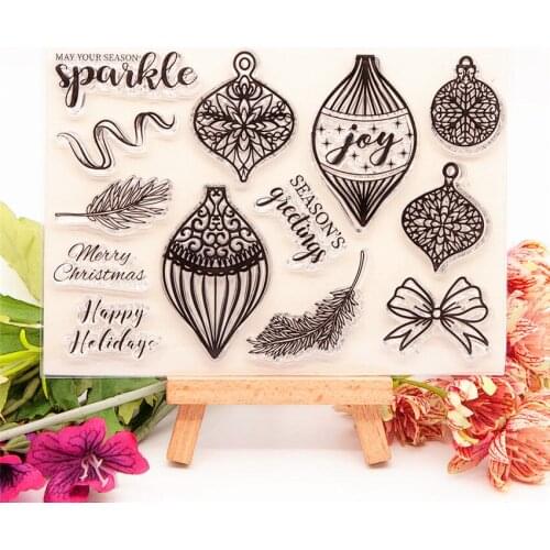 11*14.5CM Easter Bow Transparent Clear Stamps / Silicone Seals Roller Stamp for DIY scrapbooking photo album/Card Making