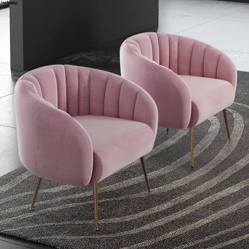 Nordic Minimalist Nordic Single Sofa Lounge Chair Simple Fabric Sofa Single Chair Light Luxury Living Room Balcony Bedroom