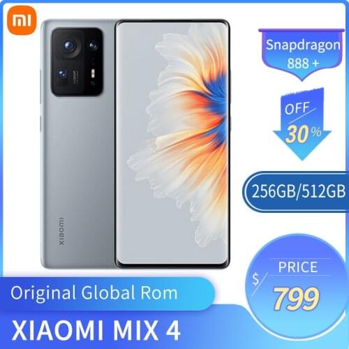 New Original Xiaomi Mi Mix 4 5G Smartphone NFC Snapdragon 888+ 4600mAh 120W Fast Charge 108MP Camera 120Hz Full Screen Display