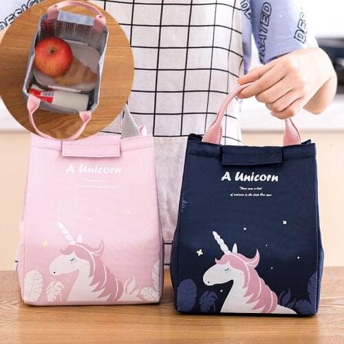 Cartoon Cooler Lunch Bag For Picnic Kids Women Travel Thermal Breakfast Organizer Insulated Waterproof Storage Bag For Lunch Box