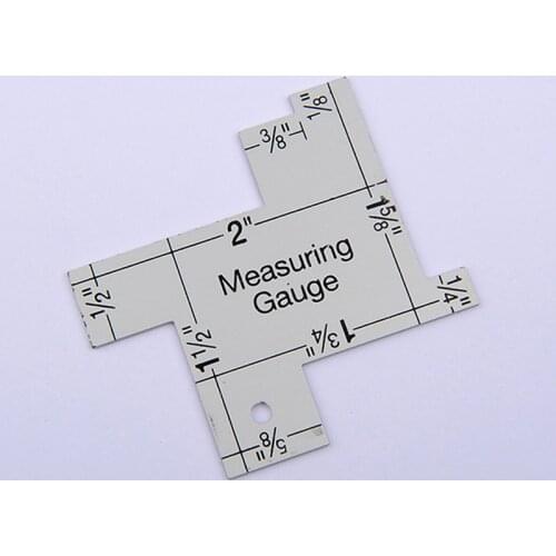Precision Seam Measuring Gauge Metal Quilting Tailor Ruler Template Sewing Ruler For DIY Patchwork Quilting Craft Accessories
