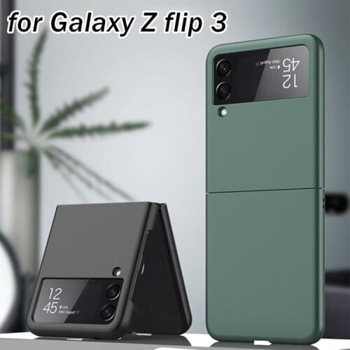 Ultra Thin Protective Cover For Galaxy Z Flip 3 5G Case Hard PC Shockproof Back Bumper Shell For Samsung Z Flip3 Matte Case