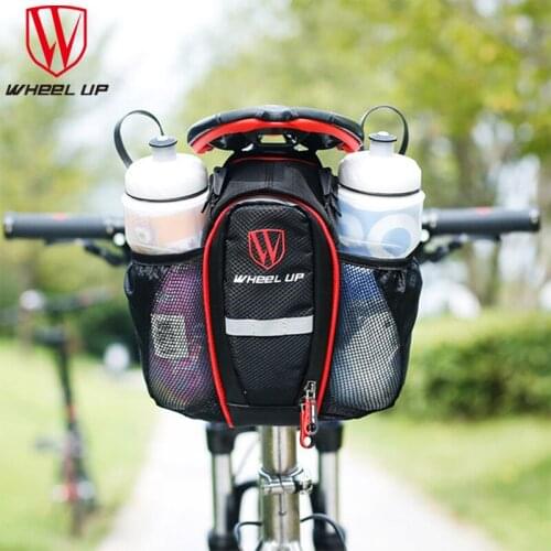 Bicycle Saddle Bag With Water Bottle Pocket Waterproof MTB Bike Rear Bags Cycling Rear Seat Tail Bag Bike Accessories XA15Q