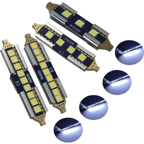 YSY Canbus No Error 12v festoon Car Led Bulb 31mm 36mm 39mm 41mm 3030 SMD DE3175 C5W C10W SV8.5 211 Interior External Light Lamp