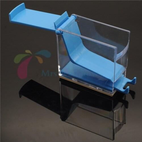 1/Pcs Dental Cotton Roll Dispenser Holder Press Type Cases Dentist Lab Storage Orthodontic Supplies Blue