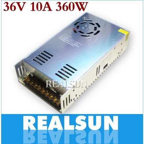 10pcs/lot New 36V 10A 360W Switching Power Supply Driver Switching For LED Strip Light Display 110V/220V free DHL