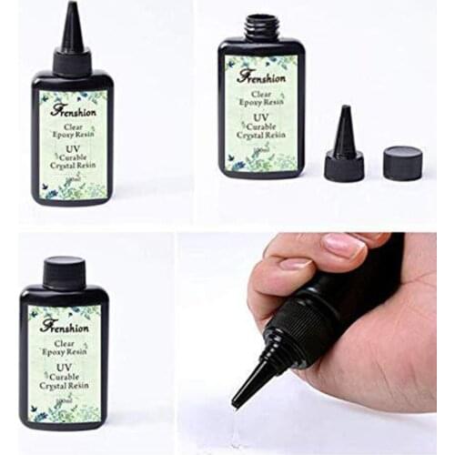 100ml UV Resin Hard Type Crystal Clear Glue Ultraviolet Curing Epoxy Resin Jewelry Making Solar Cure Sunlight Resin Mold